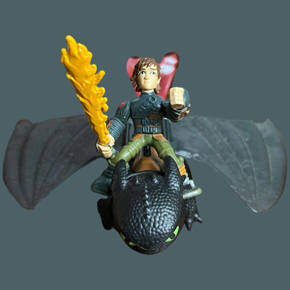 DreamWorks Meatlug Toothless & Hiccup Armored Dragon & Breakaway Armour Dragons - Picture 5 of 12